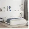 vidaXL Vidaxl Cadre De Lit Avec Tiroirs Sans Matelas Blanc 140x200 Cm