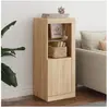 vidaXL Buffet avec lumières LED chêne sonoma 41x37x100 cm