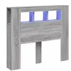 vidaXL Tête de lit à LED sonoma gris 120x18,5x103,5 cm bois ingénierie