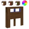 vidaXL Tête de lit à LED chêne marron 100x18,5x103,5cm bois ingénierie