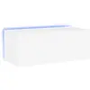 vidaXL Meuble TV mural avec lumières LED blanc 80x35x31 cm