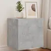 vidaXL Meubles TV muraux et lumières LED 2pcs gris béton 40,5x35x40 cm