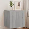 vidaXL Meuble TV mural avec lumières LED sonoma gris 40,5x35x40 cm