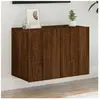 vidaXL Meuble TV mural chêne marron 60x30x41 cm