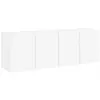 vidaXL Meubles TV muraux 2 pcs blanc 60x30x41 cm