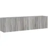 vidaXL Meubles TV muraux 2 pcs sonoma gris 80x30x41 cm