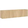 vidaXL Meubles TV muraux 2 pcs chêne sonoma 80x30x41 cm