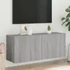 vidaXL Meuble TV mural sonoma gris 100x30x41 cm