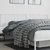 vidaXL Tête de lit métal blanc 200 cm