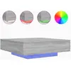 vidaXL Vidaxl Table Basse Avec Lumières Led Sonoma Gris 100x100x31 Cm