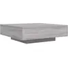 vidaXL Table basse sonoma gris 100x100x31 cm bois d'ingénierie