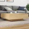 vidaXL Table basse chêne sonoma 100x100x31 cm bois d'ingénierie