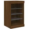vidaXL Buffet avec lumières LED chêne marron 41x37x67 cm