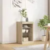 vidaXL Buffet avec lumières LED chêne sonoma 41x37x67 cm