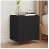 vidaXL Meubles TV muraux 2 pcs noir 40,5x30x40 cm bois d'ingénierie