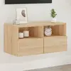 vidaXL Meuble TV mural chêne sonoma 60x30x30 cm bois d'ingénierie