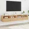 vidaXL Meubles TV muraux 2 pcs chêne sonoma 80x30x30cm bois ingénierie