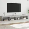 VIDAXL Meubles TV avec Lumières LED 2 pcs, Armoires de Télévision Mura...