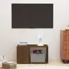 vidaXL Meuble TV mural avec lumières LED blanc 40x30x40 cm