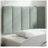vidaXL Coussin de tête de lit gris clair 80 cm velours