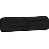 vidaXL Coussin de tête de lit noir 200 cm tissu