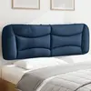 vidaXL Coussin de tête de lit bleu 160 cm tissu