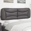 vidaXL Coussin de tête de lit gris 160 cm similicuir