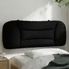 vidaXL Coussin de tête de lit noir 100 cm tissu
