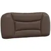 vidaXL Coussin de tête de lit marron 90 cm similicuir