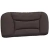 vidaXL Coussin de tête de lit marron foncé 90 cm tissu