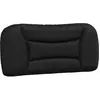 vidaXL Coussin de tête de lit noir 90 cm similicuir