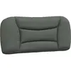 vidaXL Coussin de tête de lit gris foncé 80 cm tissu