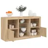 vidaXL Buffet avec lumières LED chêne sonoma 123x37x67 cm