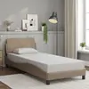 vidaXL Cadre de lit avec tête de lit Cappuccino 80x200 cm Similicuir