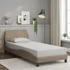 vidaXL Cadre de lit avec tête de lit Cappuccino 90x190 cm Similicuir