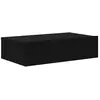 vidaXL Meuble TV avec éclairage LED noir 60x35x15,5 cm