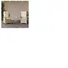 vidaXL Chaises inclinables de jardin lot de 2 et coussins beige rotin