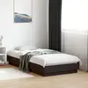 vidaXL Vidaxl Cadre De Lit Sans Matelas Noir 75x190 Cm Bois Ingénierie