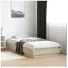 Cadre de lit chêne sonoma 90x190 cm bois d'ingénierie Vidaxl Brun