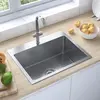 vidaXL Ensemble à manger de jardin et coussins 9 pcs gris clair rotin