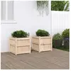 vidaXL Jardinières 2 pcs bois de pin massif