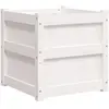 vidaXL Jardinière blanc 50x50x50 cm bois de pin massif