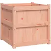 vidaXL Jardinière 60x60x60 cm bois massif douglas