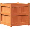 vidaXL Jardinière cire marron 50x50x50 cm bois de pin massif