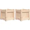 vidaXL Jardinières 2 pcs bois de pin massif