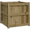 vidaXL Jardinière d'extérieur 60x60x60 cm bois de pin imprégné
