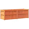 vidaXL Jardinière cire marron 150x50x50 cm bois de pin massif