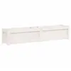 vidaXL Jardinière blanc 150x31x31 cm bois massif de pin