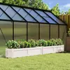 vidaXL Jardinières 2 pcs blanc bois de pin massif