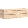 vidaXL Jardinière 150x50x50 cm bois de pin massif